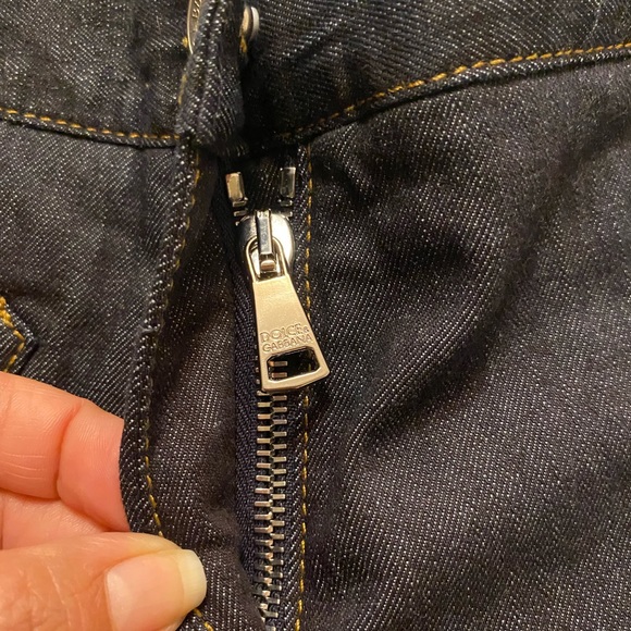 Dolce & Gabbana jeans, NWT size 38 EU, dark denim, straight leg, $200 - Picture 9 of 13
